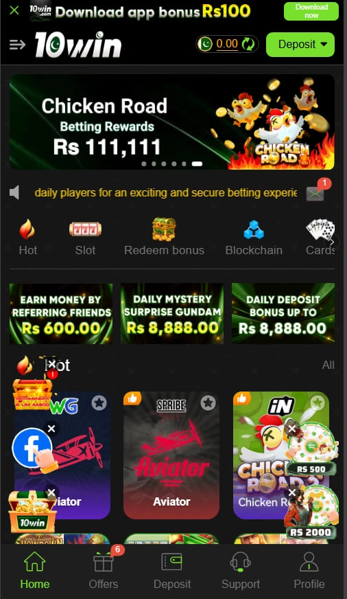 10WIN Game Download new earning APK in Pakistan  