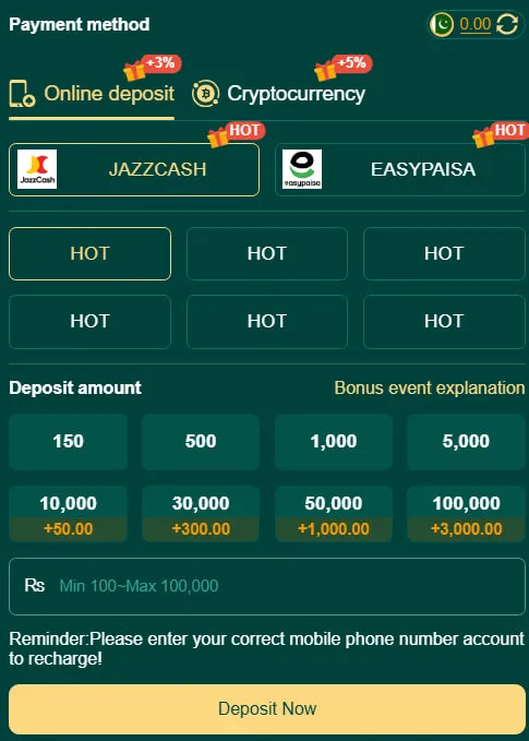 H99 Game Deposit